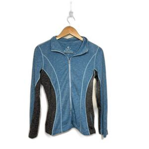 Kuhl Lightweight Zip Up Jacket Sweater Long Sleeve Blue Gray size small outdoor